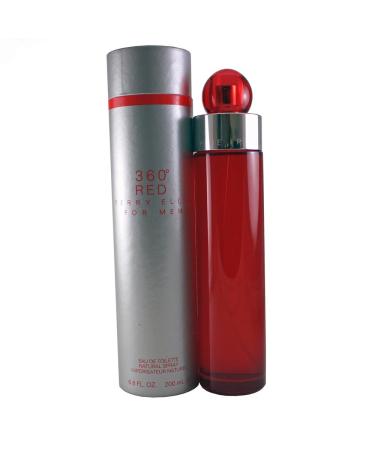360 Red by Perry Ellis for Men, 6.8 Ounce Sandalwood,Cedar,Orange,Cinnamon,Coriander,Lavender 2 Count (Pack of 1)
