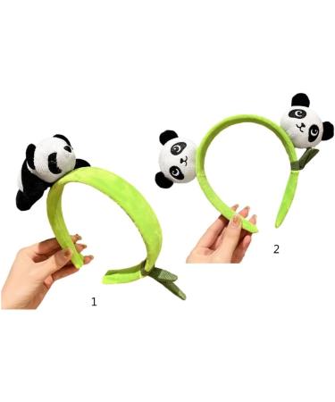 JSGHGDF Adult Kids Cartoon Stuffed Panda Shape Headband Woman SPA Hair Hoop Makeup Taking Photos Christmas Party Headpiece 1 panda - Buy Online on GoSupps.com