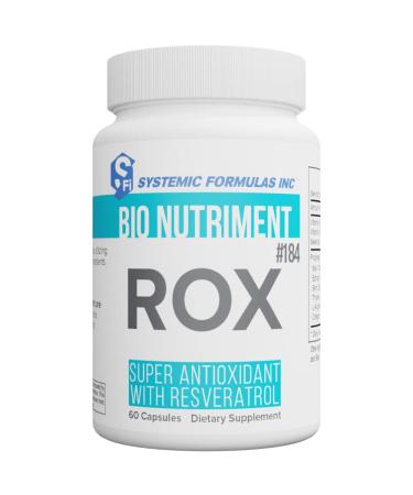 Systemic Formulas ROX Super Antioxidant with Resveratrol 60 Capsules #184. Super antioxidant Formula