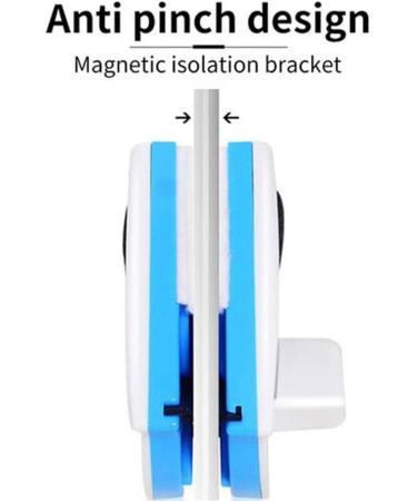 Efficient Magnetic Window Cleaner - Magnet Glass Cleaning Brush Sponge Wiper - Double-Sided Triangular Design for Home & Hotel (Green (Suitable for 5-12MM)) - Buy Online on GoSupps.com