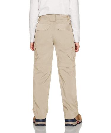 CQR Kids Youth Hiking Cargo Pants | UPF 50+ Quick Dry Convertible Zip Off Pants | Outdoor Camping Khaki Medium - Buy Online on GoSupps.com