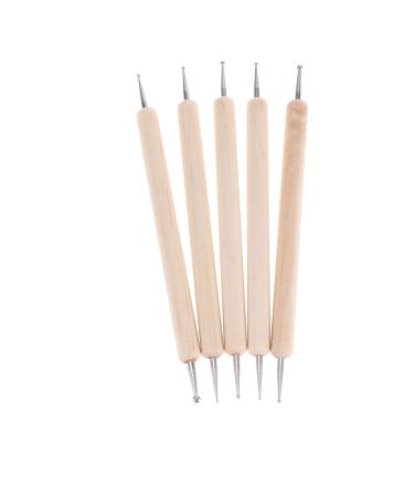 Healifty Mandala Dotting Tools Set Embossing Pen Large Dotting Sticks for Painting Rocks Nail Art 5pcs