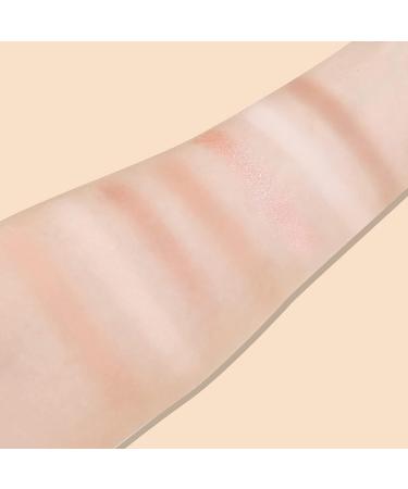 Boobeen Face Contour Highlighter Palette - Matte and Glitter Shades for Highlighting, Bronzing, Blushing, and Eyeshadow - Blendable Formula - Shade 01 - Buy Online on GoSupps.com
