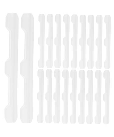 Healeved 10 pairs of glasses leg covers silicone glass glasses nasal pads not glasses pads made of silicone bract cover for women's glasses bracket sleeve sports glasses white temple boots pebbles white 5.5x0.6cm