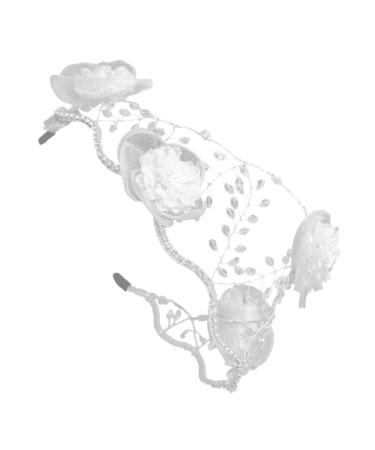 Beavorty bride headband bride pearl rhinestones vintage the flowers wild crystal press hair headgear hair accessories hair bands girls headbands lace bridal headband Hong style