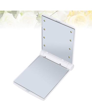 Portable Mirror Makeup Vanity Mirror Folding Comestic Mirror Double-sided Makeup Mirror Compact Led Mirror Mini Mirror Small Mirror Double Sided White - Buy Online on GoSupps.com