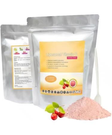 ALIBOOSTER Liposomal Vitamin C + Standardized Acerola Cherry Extract Powder 150g Pure 100% Natural No Additive for Soup Smoothies Coffee Beverages Pastries - Buy Online on GoSupps.com