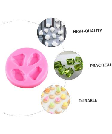 TEHAUX 9 pcs Supplies Silicone DIY Gems Making Casting Diamond Mold Baking Gadget Candy Chocolate Shape 7X7X1CMx3pcs Pinkx3pcs - Buy Online on GoSupps.com