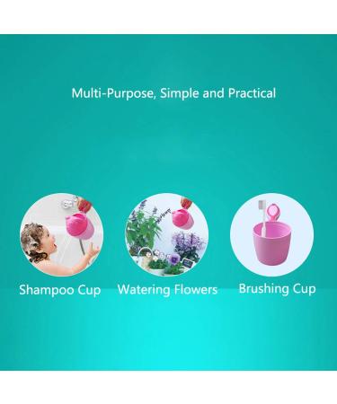 Baby Rinse Cup - Rinse Shampoo Rinser for Infant Bath Time (Bear-Pink) - Buy Online on GoSupps.com