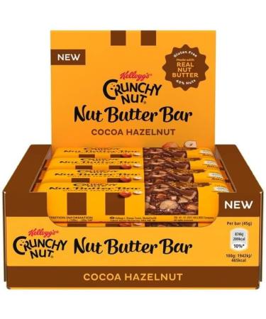 Kellogg's Crunchy Nut Butter Bar - Cocoa Hazelnut 12x45g - Buy Online on GoSupps.com