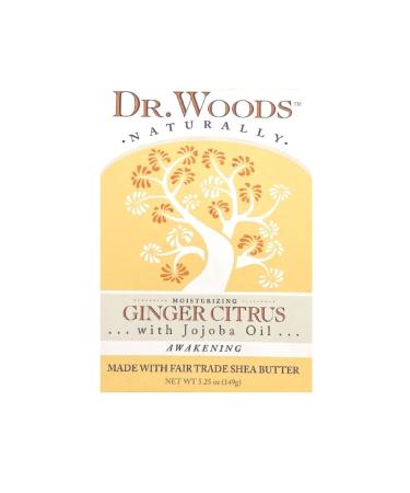 Dr. Woods Bar Soap Ginger Citrus 5.25 oz (149 g) - Buy Online on GoSupps.com