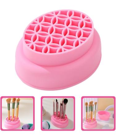 PATKAW Makeup Brush Cleaner Bowl Silicone Makeup Brush Cleaner Mat Scrubber with Brush Drying Holder Cosmetic Cleaning Tool Organizer for Powder Puffs Sponges - Buy Online on GoSupps.com