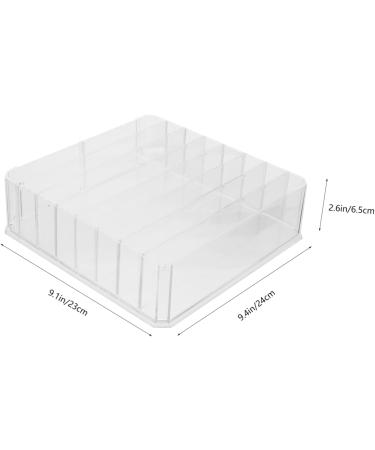 ABOOFAN Cosmetic Storage Box Drawer Divided Palettes Holder Pallet Divided Makeup Holder Household Bracket Transparent 24x23x6.5cm - Buy Online on GoSupps.com