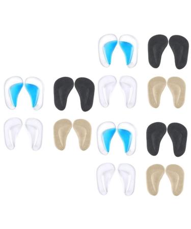 FOMIYES 12 Pairs Arch Pad Foot Arch Support High Arch Support Cushion Plantar Insoles Arch Inserts for Plantar Pad Holder Foot Pads Gel Infant Arch of Foot