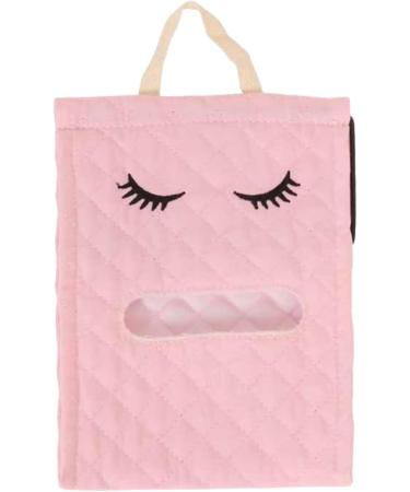 Toilet Roll | Cotton Cute Eyelash Shape Toilet Paper Organizer for Bathroom Toilet Paper Dispenser Box for Camping Bathroom RV Car Travel No Glue or Drill Needed Dyog Pink - Buy Online on GoSupps.com
