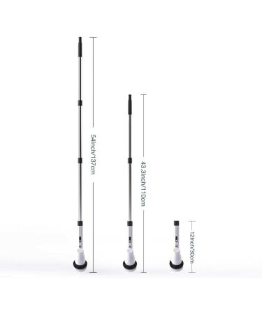 Electric Spin Scrubber Bathroom Cordless Electric Spin Brush for Cleaning Adjustable Extension Handle Long Handle Brush Suitable for Bathroom Cleaning Etc. - Buy Online on GoSupps.com