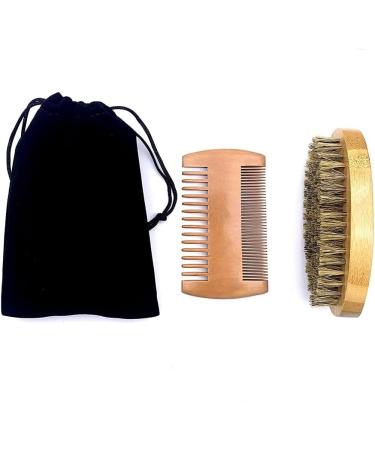 Buy Ailife Beard Brush - Natural Wild Boar Bristles & Bamboo Face Massage for Men | Perfect for Beards & Mustaches - International Shipping Available - Buy Online on GoSupps.com