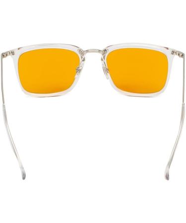 Eyekepper Classic Blue Blocking Reading Glasses - Dark Orange Lens Anti-Reflective Coating +0.00 Transparent - Shop Now for International Shipping - Buy Online on GoSupps.com