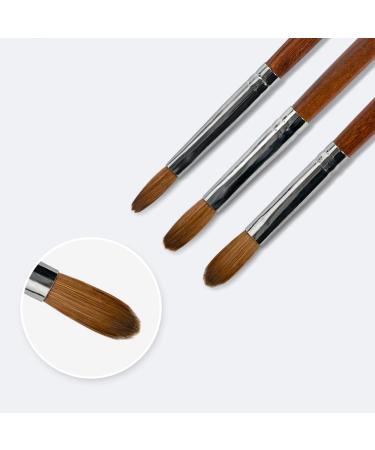 12# Sable Nail Brush Set - Acrylic Nail Art Tools for Professional & Home Use | Perfect for Manicure - Buy Online on GoSupps.com