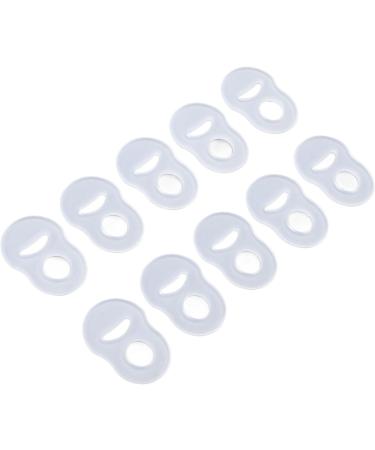 10 Pcs Toe Nail Corrector Ring Stretch Resistant Silicone Brace for Ingrown Toenails Transparent Reusable Design - Buy Online on GoSupps.com