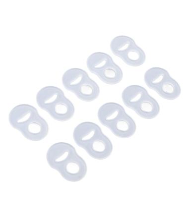 10 Pcs Toe Nail Corrector Ring Stretch Resistant Silicone Brace for Ingrown Toenails Transparent Reusable Design