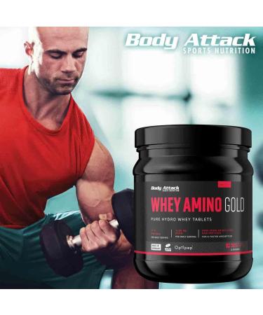 Buy Body Attack Whey Amino Gold 325 Tablets - German Whey Protein with 3 100mg BCAAs - Ideal for Athletes - International Shipping - Buy Online on GoSupps.com