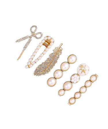 Pearls Hair Clips Claw for Women Girls Big Hair Claw Clips for Thick Thin Hair for Birthday Gifts Bling Hairpins Headwear Barrette Styling Tools Accessories