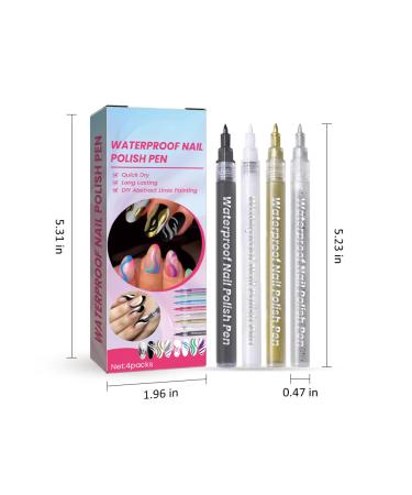 Kiuiom DIY Nail Art Pen Set Graffiti & Drawing Tools for Stunning Manicures | International Shipping - Buy Online on GoSupps.com