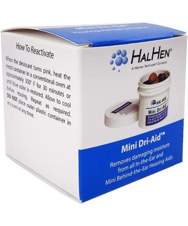 Hal-Hen Mini Dri-Aid Kit - Single Jar for Hearing Aid Care - Canister Included - Buy Online on GoSupps.com