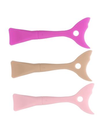 3pcs Reusable Silicone Eyeshadow and Mascara Shield Applicator Guard Pads Stencils Wing Tip Portable Easy Makeup Tool for Face Cream Mask