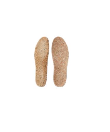 Cork Insole Cushion Padding Insole Orthotic Inserts Flat Foot Arch Support Pad for Men and Women(1 Pair) (37-38)