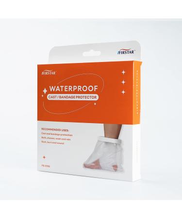 Firstar Waterproof Foot Protector for Casts Bandages & Wounds - Shower & Bath Protection for Injuries Rashes & Burns - International Shipping Available - Buy Online on GoSupps.com