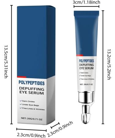 S rum contour des yeux doux aux peptides adapt aux peaux sensibles | Cr me apaisante et r paratrice | Hydratation intense att nue les ridules | Sans parfum doux et non irritant | 20 g - Buy Online on GoSupps.com