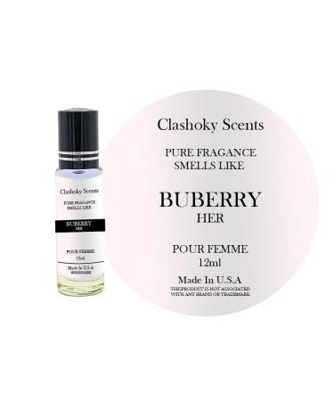 joxipe Clashoky Fragrance Perfume Oils Buberry For Her Perfume Roll On Body Oil for Women (12ml) (Pack of 1) Buberry for her 0.17 Fl Oz (Pack of 1)