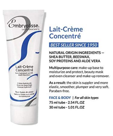 Embryolisse Nourishing Moisturizer Concentrated Milk Cream 15ml - Intense Hydration for All Skin Types - Buy Online on GoSupps.com