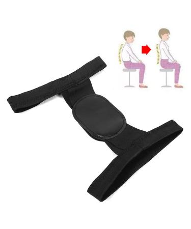 Adult Back Spine Support Brace | Hunchback Correction Belt & Posture Corrector | Neck & Shoulder Support (Small Black) - International Shipping Available - Buy Online on GoSupps.com