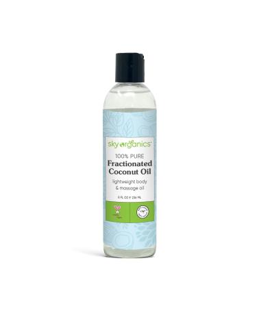 Sky Organics Fracionated Coconut Oil for Body & Face, 100% Pure to Condition, Soften & Smooth, 8 fl. Oz - Buy Online on GoSupps.com