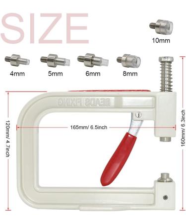 Hand Press Pearl Setting Machine Tools with Colorful Round Pearls Beads and Rivet Studs - DIY Crafts Tweezers Included - Buy Online on GoSupps.com
