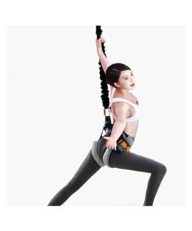 Stretch Rope Suspension Bungee Fitness Set with Thickened Belt Aerial Yoga Stretch Rope Sturdy & Anti Breaking Bungee Resistant Band for Home/Gym/Dance Studios(X-Large)