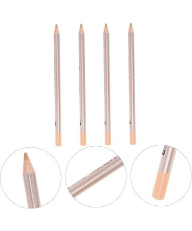 BIUDECO 4pcs Concealer Pen Make up Concealer for Face Cover up Makeup Concealer Wooden Spot Eyebrow Pencil 16x0.8cm Ivory - Buy Online on GoSupps.com