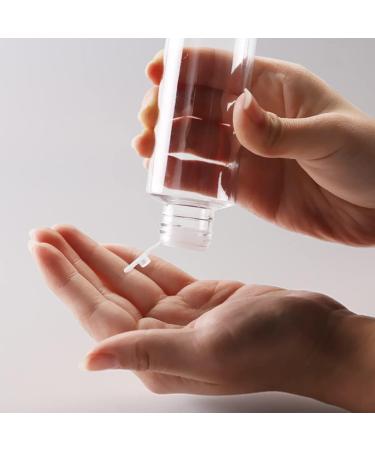 Vasana 3PCs Transparent Double Cap Plastic Bottles - 5oz Travel Cosmetic Vials with Flip Cap - Buy Online on GoSupps.com