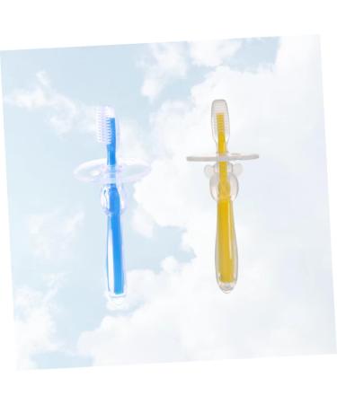Minkissy 2-Pack Soft Bristle Training Toothbrushes for Toddlers - Safe Cleaning Toys for Children - Buy Online on GoSupps.com