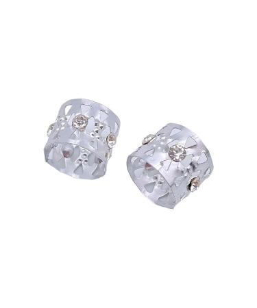 20PCS Multicolor Rhinestone Hair Rings | Dreadlocks Beads for Braiding | Hair Jewelry 12mm Adjustable Tube Beads - Buy Online on GoSupps.com