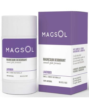 Magsol Magnesium Deodorant Lavender 3.2 oz (95 g)