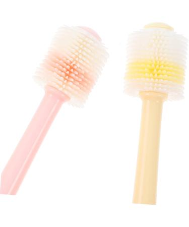 Minkissy Manual Toothbrush Set - 3 Silicone Baby Brushes for Oral Care | Cheetopia Toddler Tooth Cleaning Tool | Nano Material Rotatable Design for Effective Teeth Cleaning - Buy Online on GoSupps.com