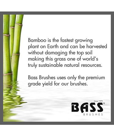 Ultra Flex Detangling Hair Brush - Bass Brushes | Bamboo Handle, Medium Oval, Dark Finish - Model 828-DB - Buy Online on GoSupps.com