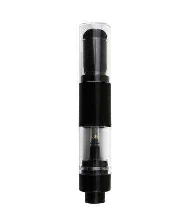 Refillable Powder Brush 2-in-1 Retractable Makeup Brush with Refillable Loose Powder Bottle Manual Press Automatic Travel Makeup Brushes for Color Highlight Contour Blush Powder Blush Brush