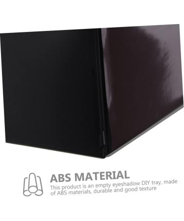 Ipetboom 2pcs Diy Eyeshadow Palette Black Eyeshadow Makeup Pallete Face Blusher Plate Travel Foundation Girl 15x10x0.80cmx2pcs Blackx2pcs - Buy Online on GoSupps.com