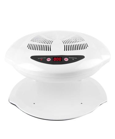 Hot and cold air nail dryers 400 W warm-cool nail polish drying of compact gel nail dryer Intelligent nail lamp with sensor-air-nail fan fan fan manicure tool for hands (white)