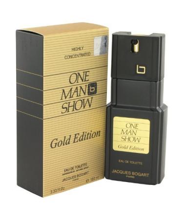 One Man Show Gold By Jacques Bogart Eau De Toilette Spray 3.3 Oz Men